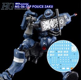 G REWORK - HG - GQ02  POLICE ZAKU GQUUUUUX