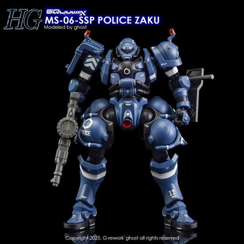 G REWORK - HG - GQ02  POLICE ZAKU GQUUUUUX
