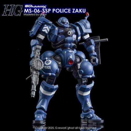 G REWORK - HG - GQ02  POLICE ZAKU GQUUUUUX