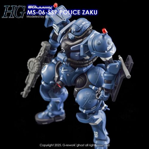 G REWORK - HG - GQ02  POLICE ZAKU GQUUUUUX