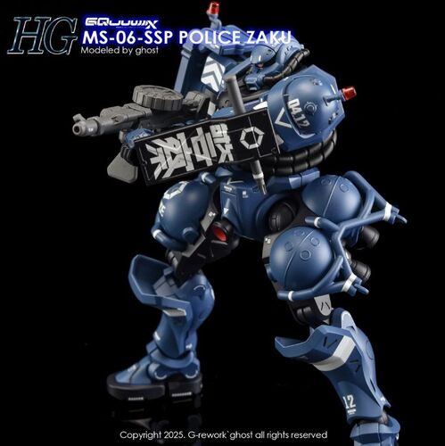 G REWORK - HG - GQ02  POLICE ZAKU GQUUUUUX