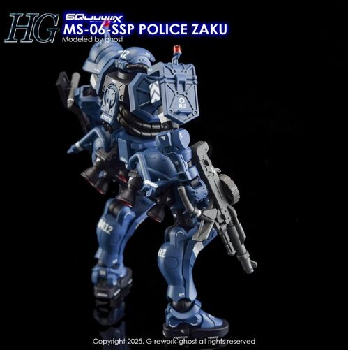 G REWORK - HG - GQ02  POLICE ZAKU GQUUUUUX