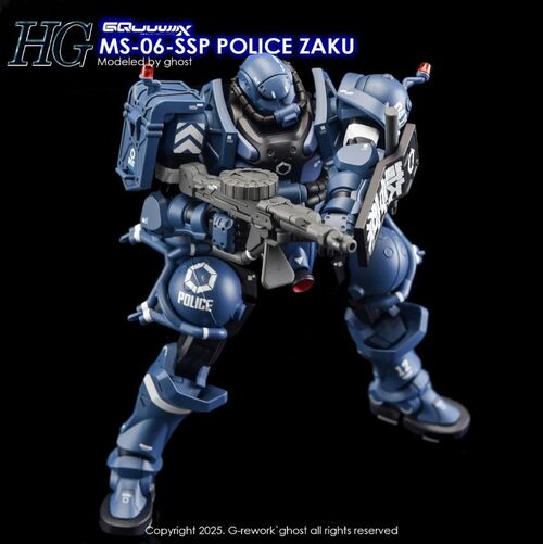 G REWORK - HG - GQ02  POLICE ZAKU GQUUUUUX