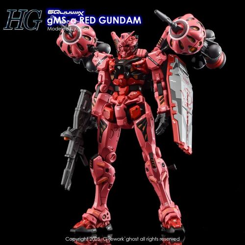 G REWORK - HG - GQ04  GMS-A  RED GUNDAM GQUUUUUX