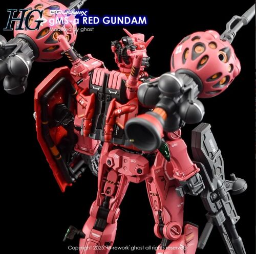 G REWORK - HG - GQ04  GMS-A  RED GUNDAM GQUUUUUX