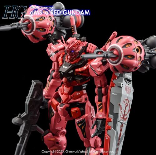 G REWORK - HG - GQ04  GMS-A  RED GUNDAM GQUUUUUX