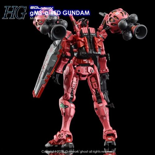 G REWORK - HG - GQ04  GMS-A  RED GUNDAM GQUUUUUX