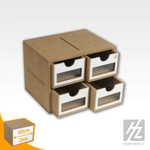 HOBBYZONE - MODULAR ORGANIZER - Drawers Module x4  - 20cm