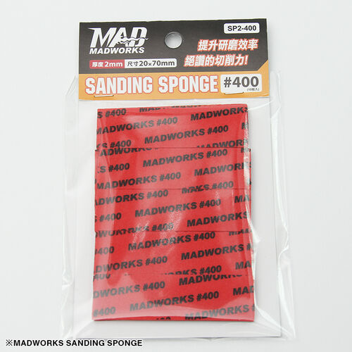 MADWORKS Sanding Sponge 2MM #400 10pieces