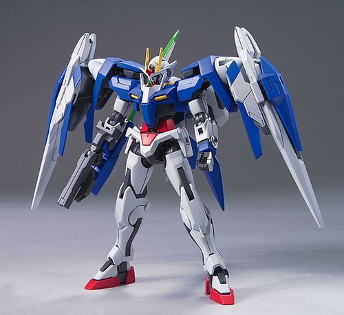 GUNDAM HG 00 -054- GN-0000 + GNR-010 Gundam 00 Raiser + GN Sword III 1/144