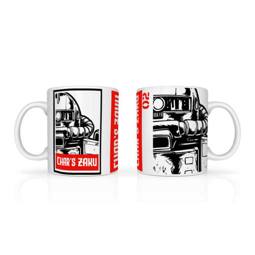 MUG KUROAKA SERIES -02- CHAR'S ZAKU 11 OZ