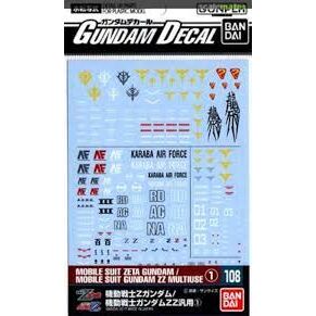 GUNDAM DECAL -108- ZETA, ZZ MULTIUSE