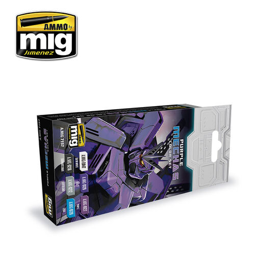 AMMO MIG Acrylic Color Set - Purple Mechas Color Set