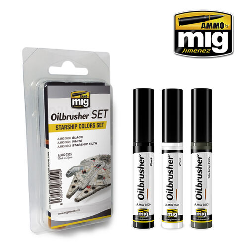 AMMO MIG Oilbrusher Set - Starship Colors Set