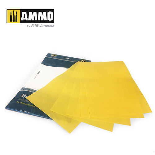 AMMO MIG MASKING SHEETS X5 SHEETS 280X195MM ADHESIVE