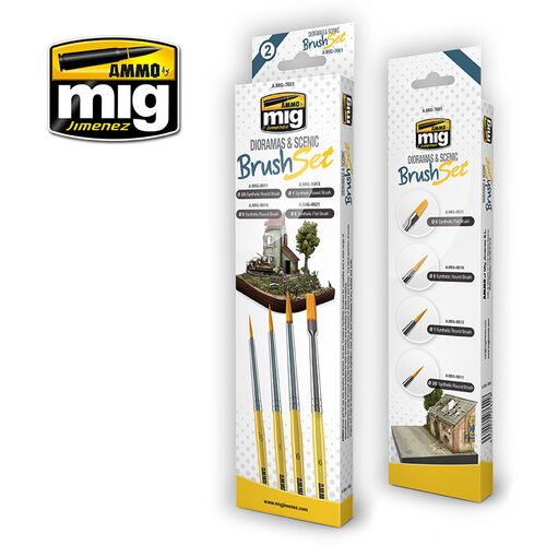 AMMO MIG BRUSH DIORAMAS & SCENIC SET