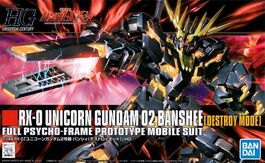 GUNDAM HGUC -134- UC RX-0 UNICORN GUNDAM 02 BANSHEE DESTROY MODE 1/144 GUNDAM HGUC -134- UC RX-0 UNICORN GUNDAM 02 BANSHEE DESTROY MODE 1/144
