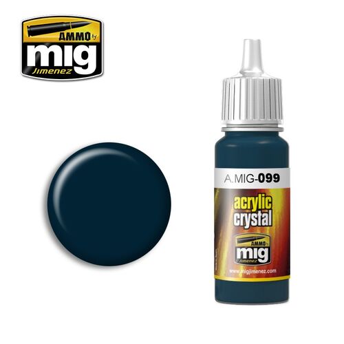 AMMO ACRYLIC -099- CRYSTAL BLACK BLUE (AND TAIL LIGHT OFF) - 17ML