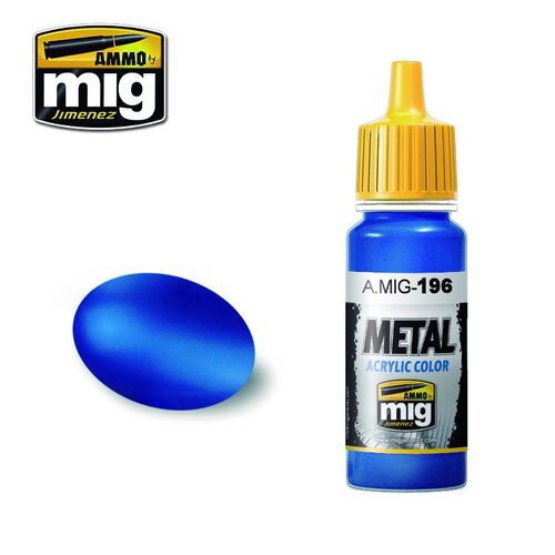 AMMO ACRYLIC -196- WARHEAD METALLIC BLUE - 17ML