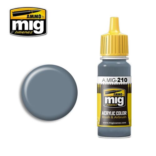 AMMO ACRYLIC -210- FS35237 BLUE GRAY AMT-11 - 17ML