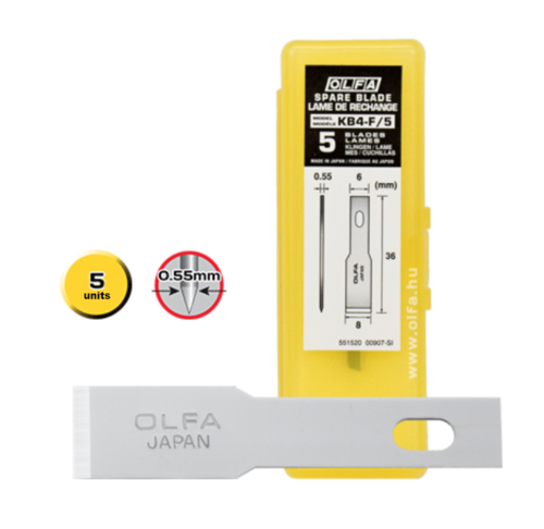 OLFA Spare Blades KB4-R/5 - 5pcs