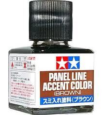Tamiya Tamiya Panel Line Accent Color (Brown) - SHADOW HOBBIES