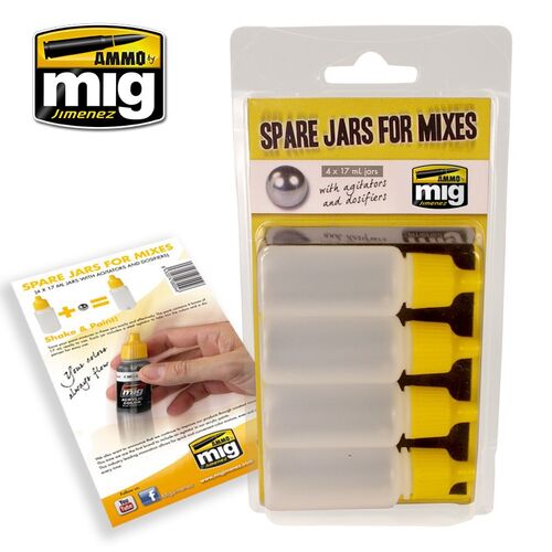 AMMO SPARE JARS FOR MIXES (4 X 17ML)