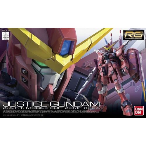 GUNDAM RG -09- SEED ZGMF-X09A JUSTICE GUNDAM 1/144