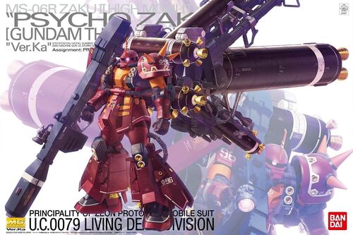 GUNDAM MG - MS-06R ZAKU II HIGH MOBILITY TYPE PSYCHO ZAKU VER KA (GUNDAM THUNDERBOLT) 1/100