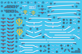 DELPI DECAL - 1/144 RG - ZEONG WATER DECAL - NORMAL