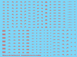 DELPI DECAL - ARCHIVE SMALL 06 - WATER DECAL - RED