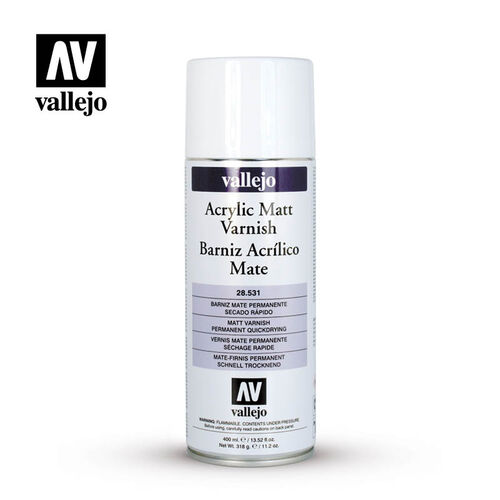 VALLEJO ACRYLIC MATT SPRAY VARNISH - 400ML