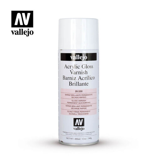 VALLEJO ACRYLIC GLOSS SPRAY VARNISH - 400ML