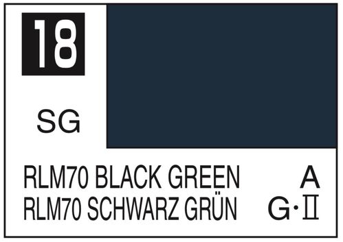 MR COLOR -C018- RLM70 BLACK GREEN - 10ML