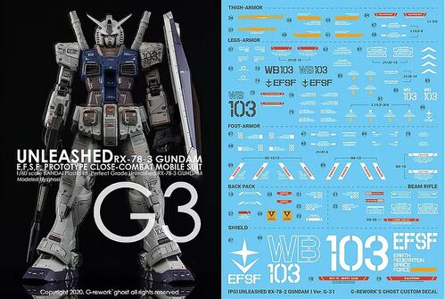 G-REWORK PG UNLEASHED RX-78-2-GUNDAM G3 VER