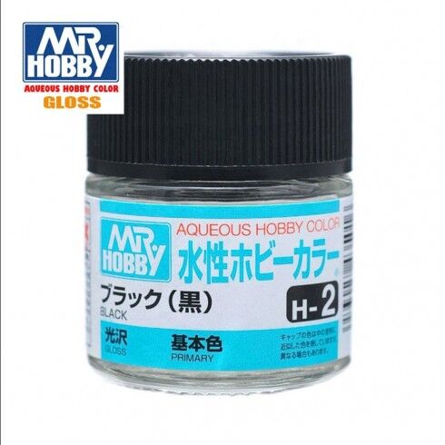 AQUEOUS -H02- BLACK -NEGRO BRILLO- (MR. COLOR) 10ML