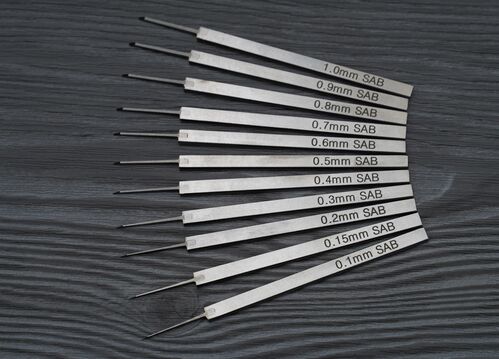 Scribe Tool with Wooden Handle and 60Â° Carbide Tip - ACT Test Panels LLC