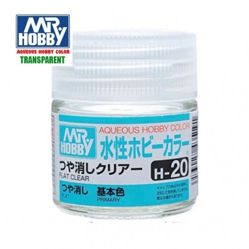 AQUEOUS -H20- FLAT CLEAR -BARNIZ FLAT CLEAR- (MR. COLOR) 10ML