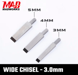 MADWORKS WIDE CHISEL 3.0MM MADWORKS WIDE CHISEL 3.0MM