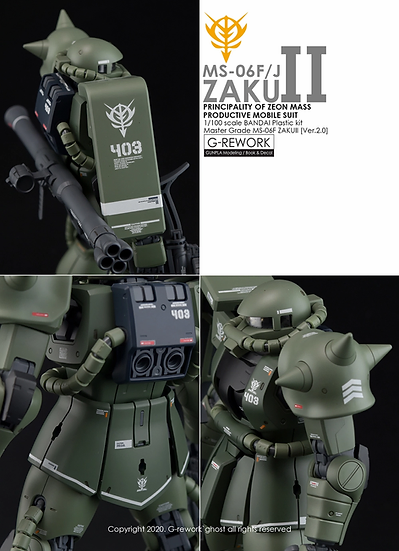 G REWORK -MG- MS-06F/J ZAKU II 2.0