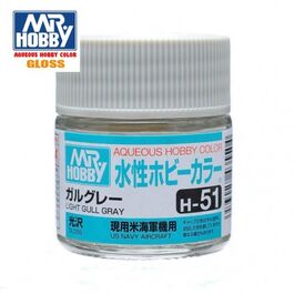 AQUEOUS -H51- LIGHT GULL GRAY -GRIS LIGERO- (MR. COLOR) 10ML