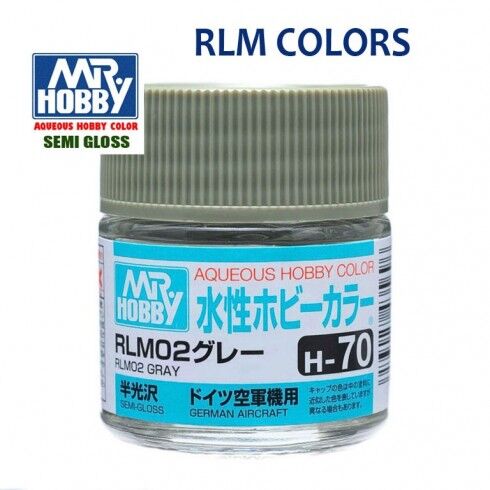 AQUEOUS -H70- RLM02 GRAY -RLM02 GRIS- (MR. COLOR) 10ML