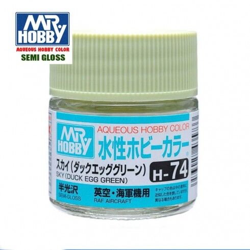 AQUEOUS -H74- SKY DUCK EGG GREEN -VERDE CAMUFLAGE EGG PARACA- (MR. COLOR) 10ML