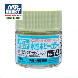 AQUEOUS -H74- SKY DUCK EGG GREEN -VERDE CAMUFLAGE EGG PARACA- (MR. COLOR) 10ML