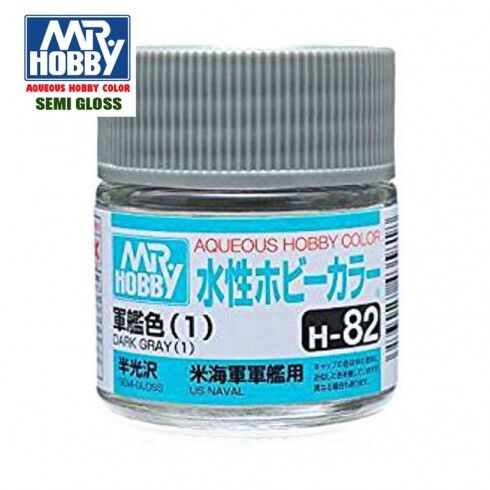 AQUEOUS -H82- DARK GRAY 1 -GRIS OSCURO US- (MR. COLOR) 10ML