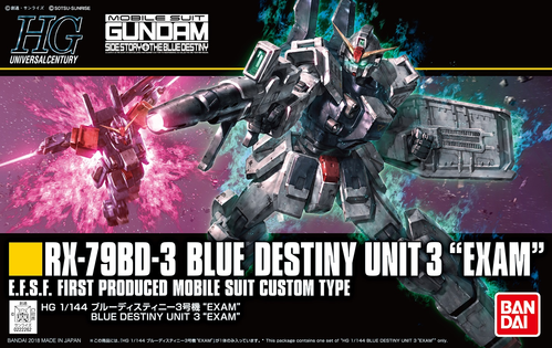 GUNDAM HGUC -209- RX-79BD3 BLUE DESTINY UNIT 3 EXAM 1/144