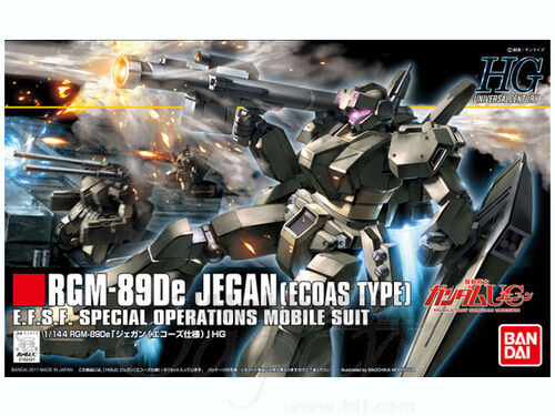 GUNDAM HGUC -123- RGM-89DE JEGAN ECOAS TYPE 1/144