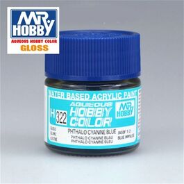 AQUEOUS -H322- PHTALO CYANINE BLUE -AZUL CIANO- (MR. COLOR) 10ML