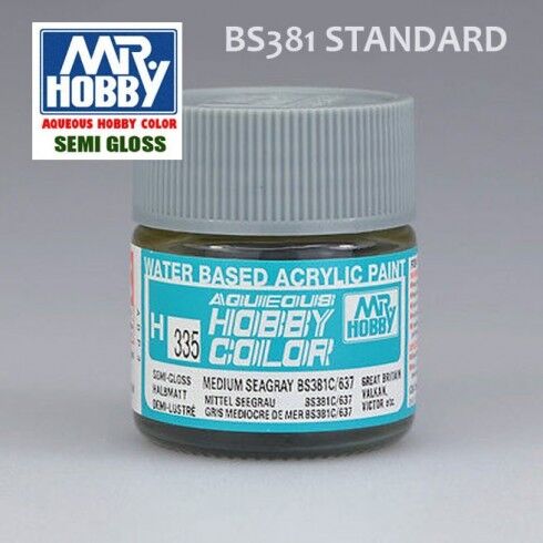 AQUEOUS -H335- MEDIUM SEAGRAY BS381C/637 -GRIS MAR MEDIO- (MR. COLOR) 10ML