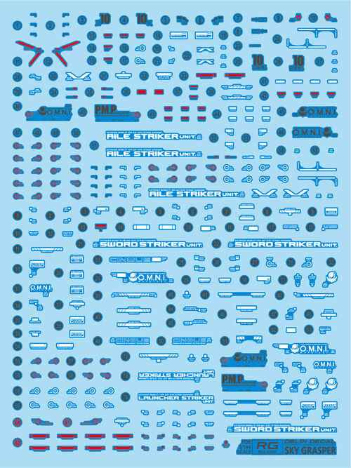 DELPI  DECAL - 1/144 RG - SKY GRASPER WATER DECAL - NORMAL